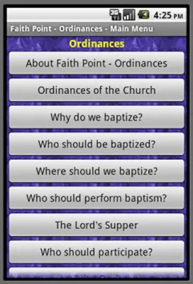 FaithPoint Ordinances android App screenshot 7